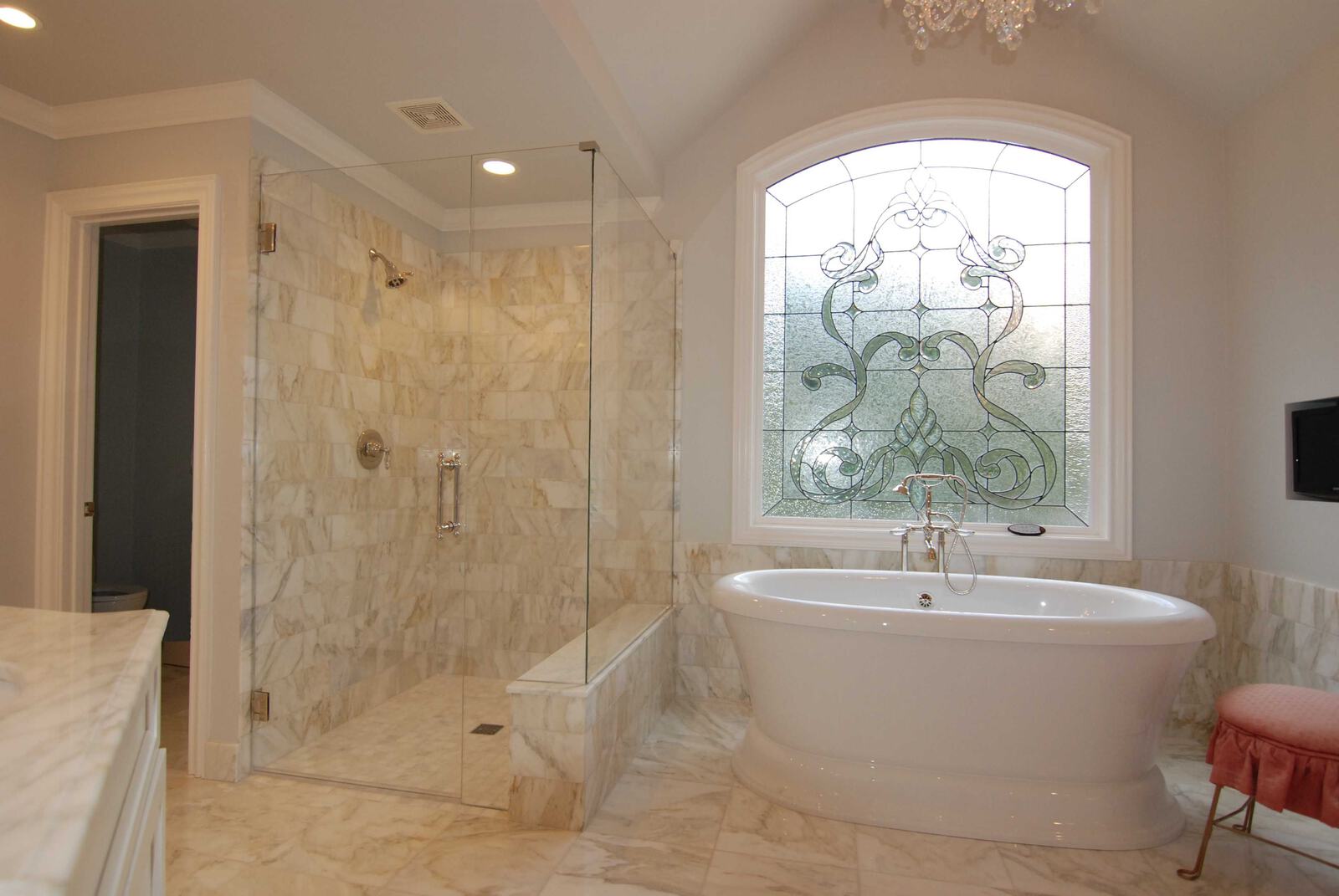 ShowerGuard Low Iron (Ultra Clear, OptiWhite, Starphire) glass performs very well over time. After returning five years later for a service call, glass was in mint condition.